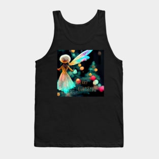 Merry Christmas - magical fairy on Xmas night Tank Top